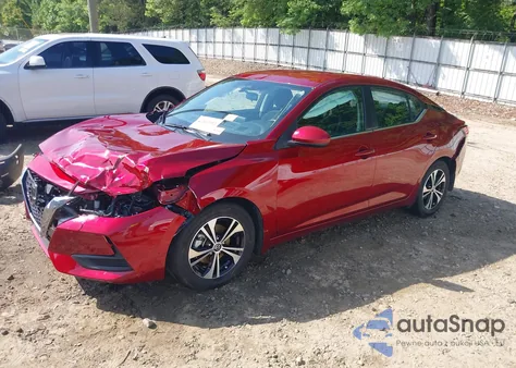 2021 Nissan Sentra Sv Xtronic Cvt z USA, uszkodzony, nr VIN 3N1AB8CV6MY319762